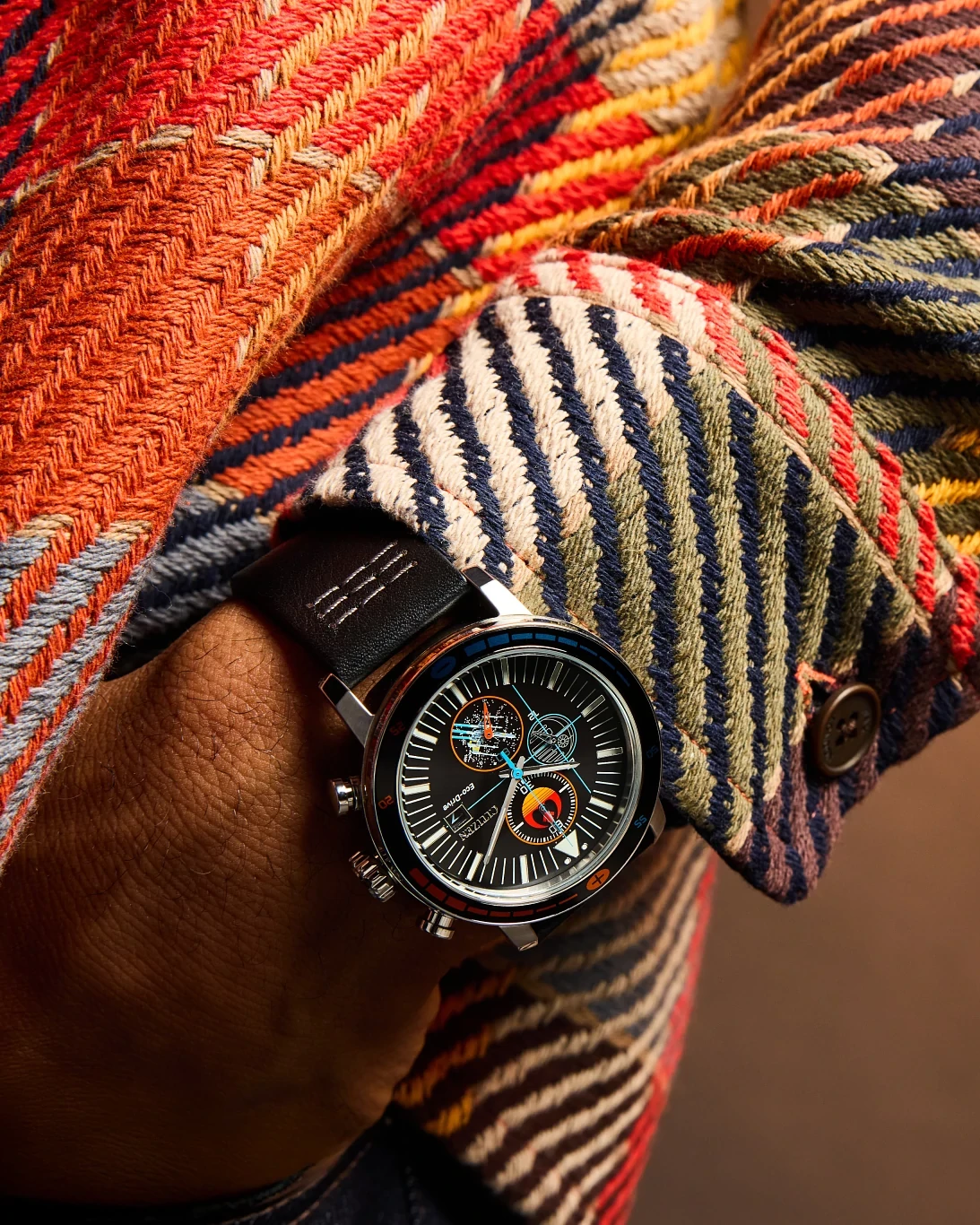 Rebel Starfighter Black Dial Leather Strap CA0870-43W | CITIZEN